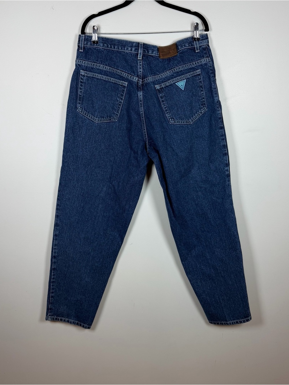 Guess Jeans Mens 36 Blue Denim Loose Fit Tapered Cotton Leg Vintage 90s - Picture 9 of 9